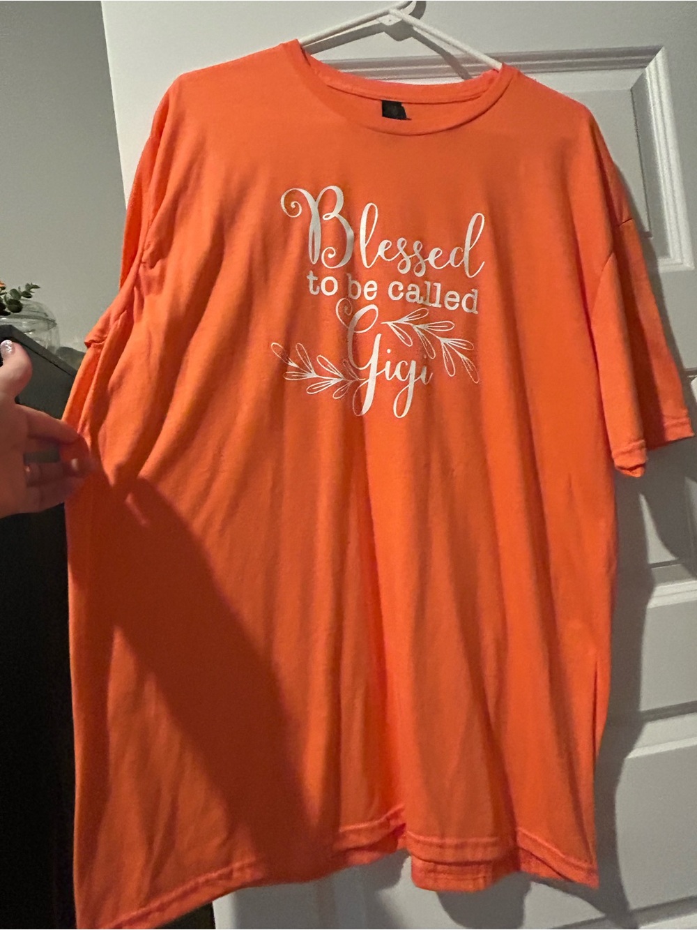 Blessed to be called Gigi Orange Graphic Tee
